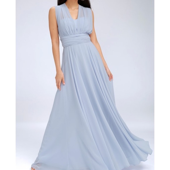 periwinkle blue maxi dress